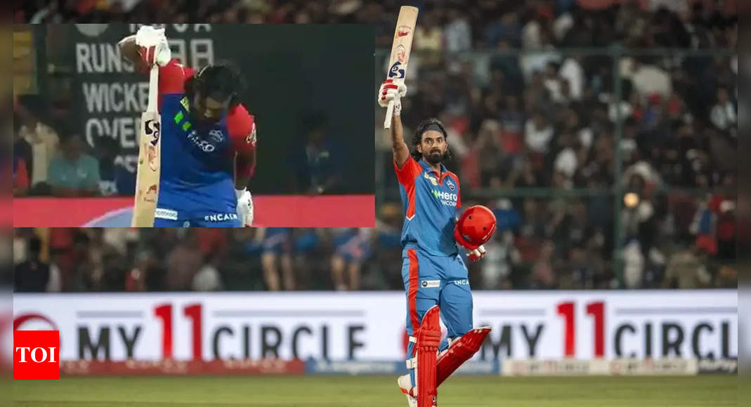 Here’s why KL Rahul did ‘mera ground hai’ celebration vs RCB | Cricket News