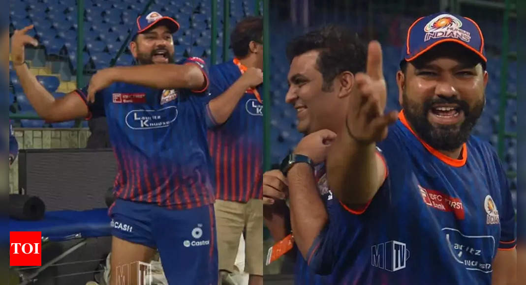 Rohit Sharma shouts ‘abey mera kya le rha hai?’ as dust storm interrupts Mumbai Indians’ practice in Delhi – WATCH | Cricket News