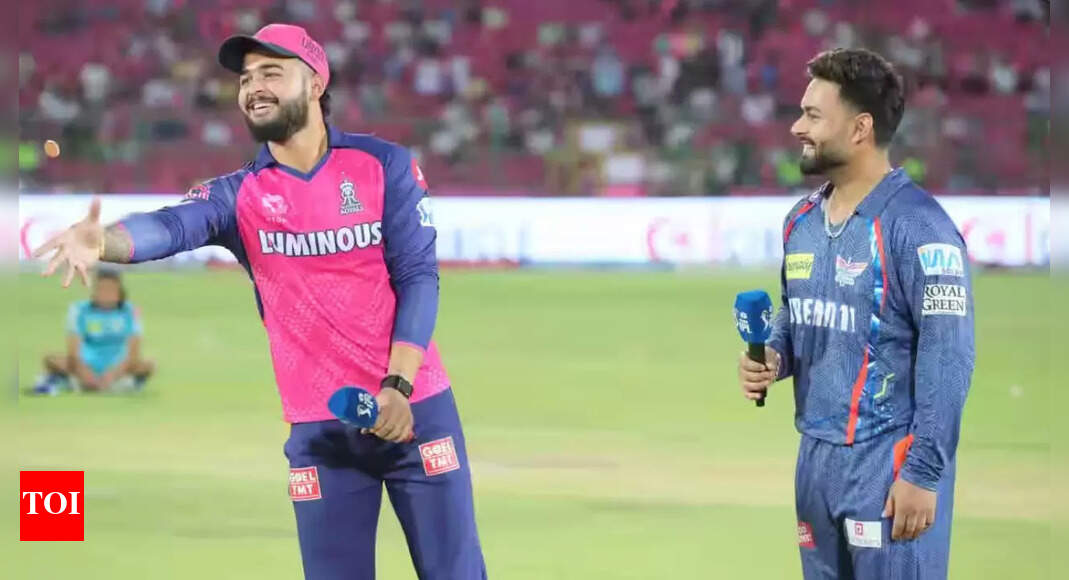 ‘Tune ase hi fek diya’: RR vs LSG toss slip-up leaves Riyan Parag, Rishabh Pant in splits – Watch | Cricket News