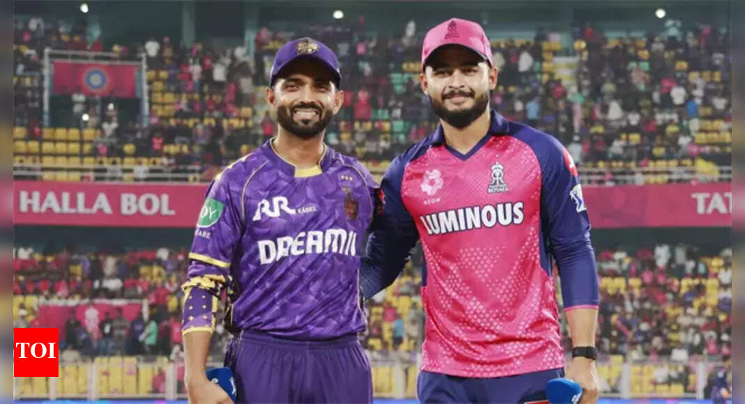 KKR vs RR Live Score, IPL 2025: Kolkata Knight Riders face must-win clash against Rajasthan Royals